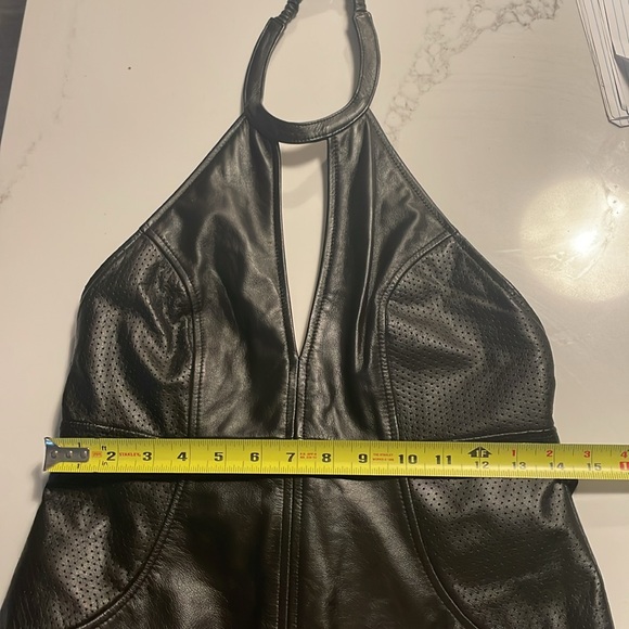 Women's Harley Davidson, leather halter top - Picture 7 of 12